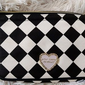 Betsey Johnson checkered crossbody bag